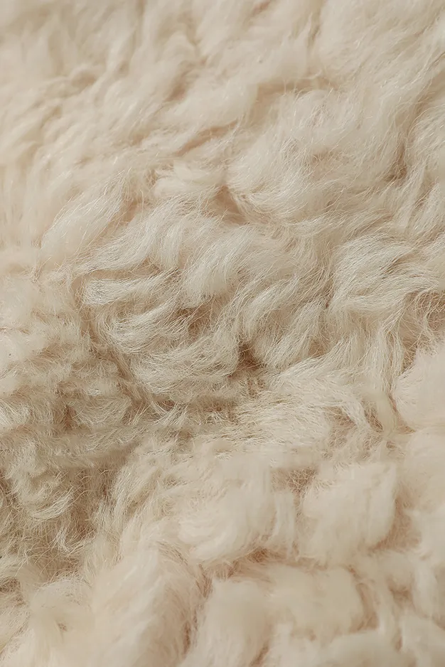 100% Wool Shearling Hobo Tote Bag