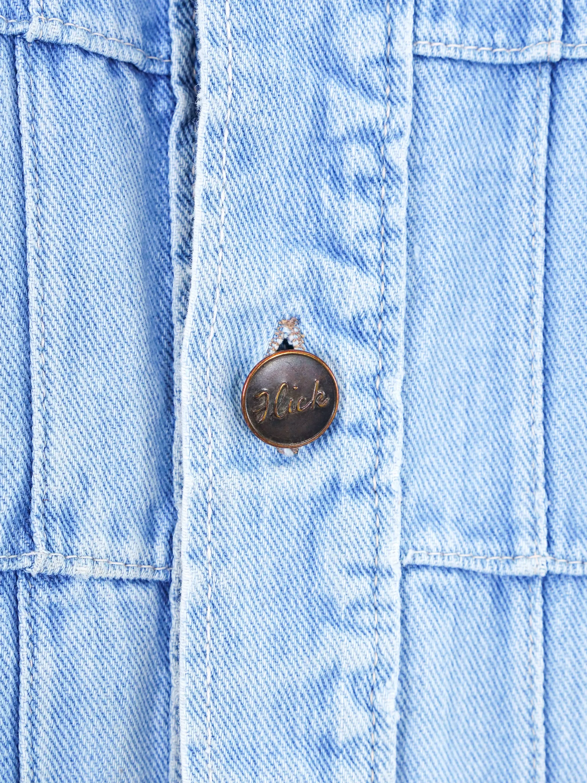 1970's Patchwork Denim Shirt