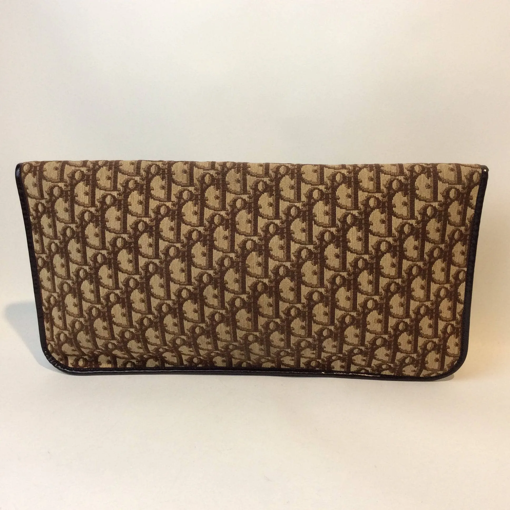 1980s Christian Dior Oblique Foldable Monogram Handbag