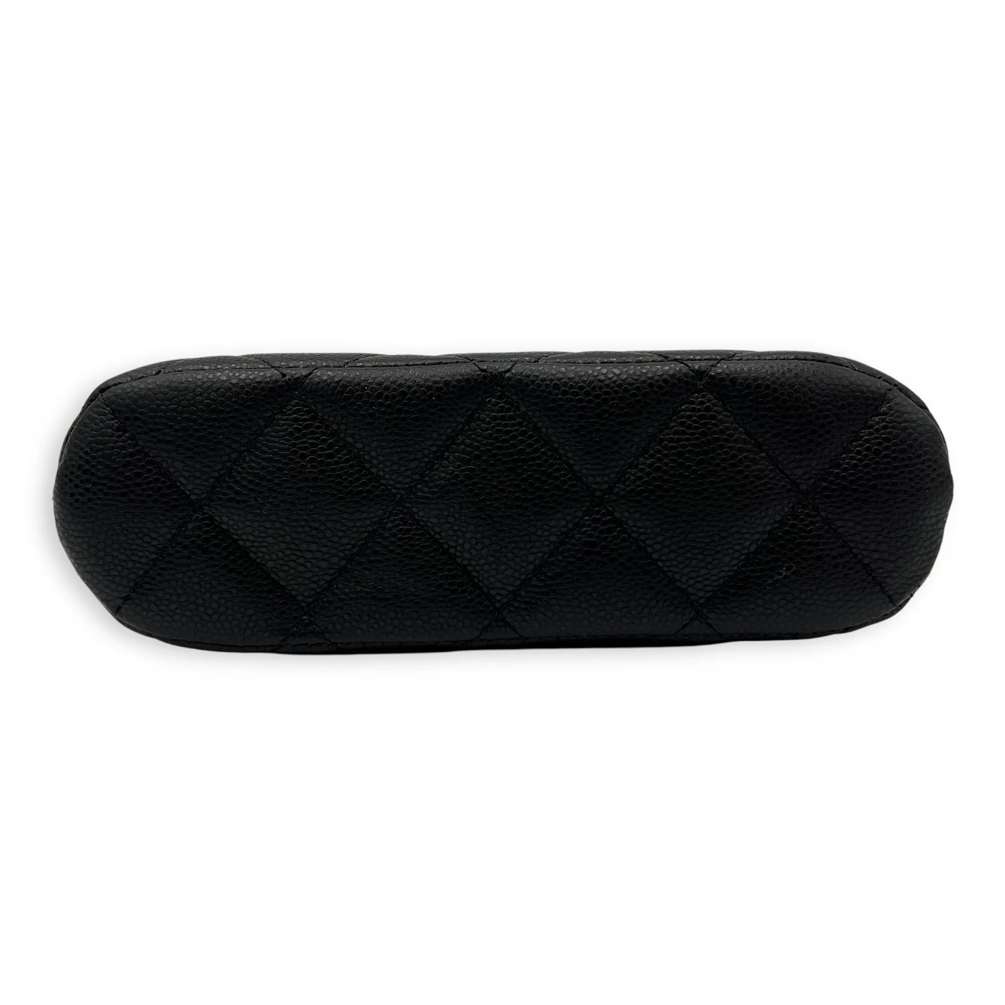 24S Quilted Crossbody Bag Mini Black in Caviar Leather, Gold hardware