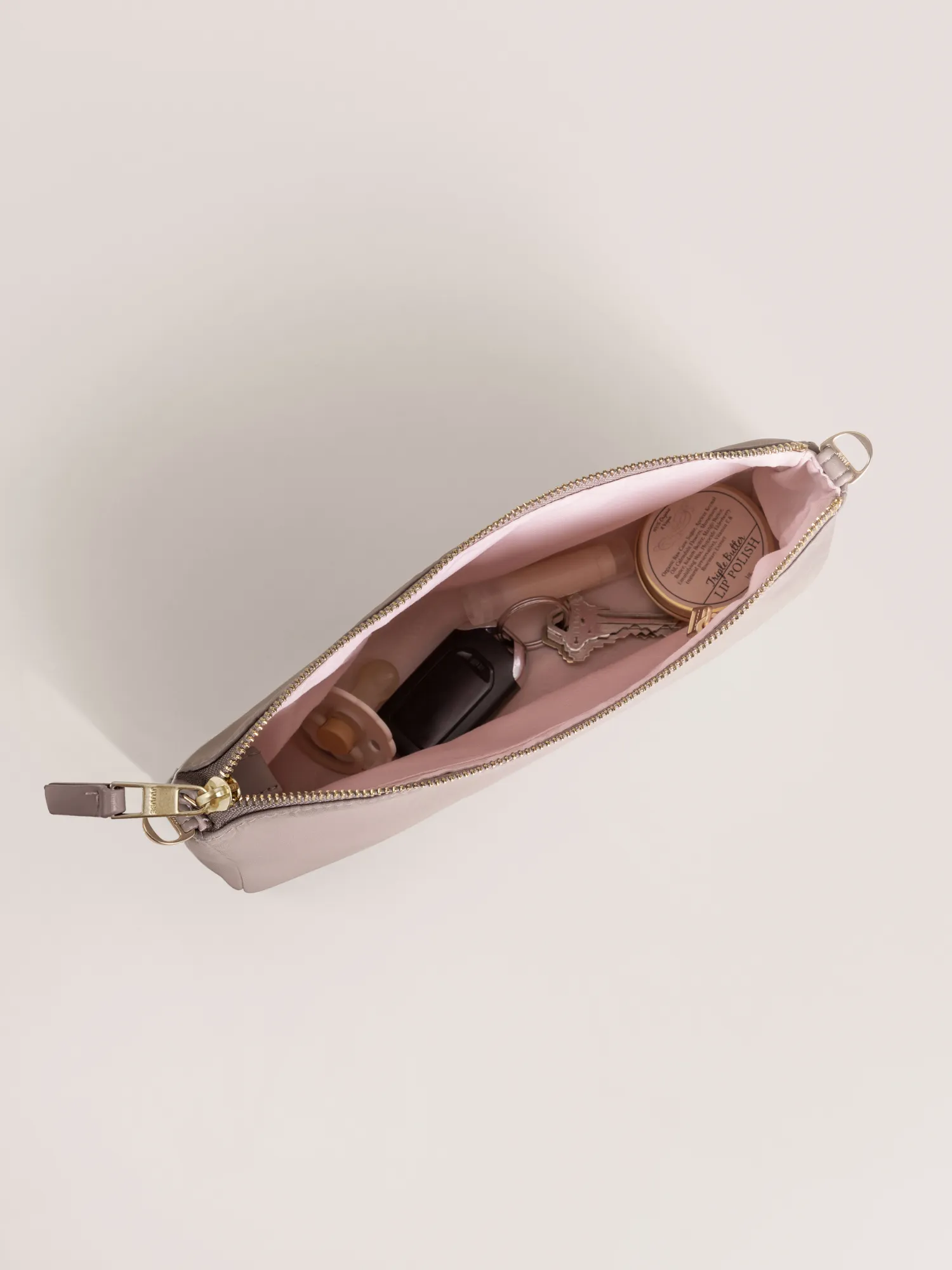 3-Piece Pouch Clutch Purse Set | Taupe