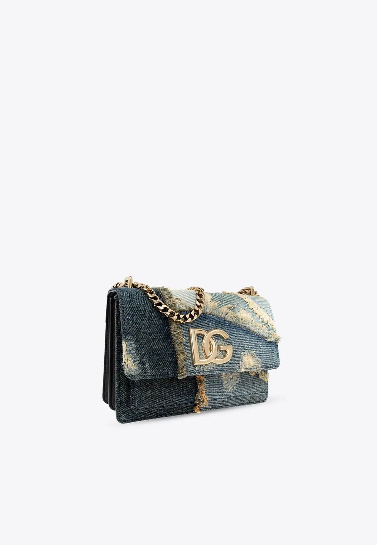 3.5 Patchwork Denim Shoulder Bag