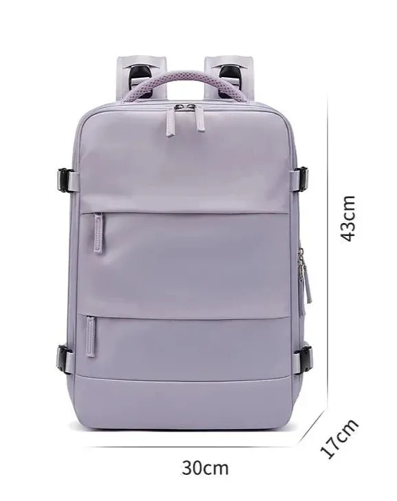 35L Travel Backpack Women Laptop Business Backpacks Multifunctional USB Charging with Shoes Pocket