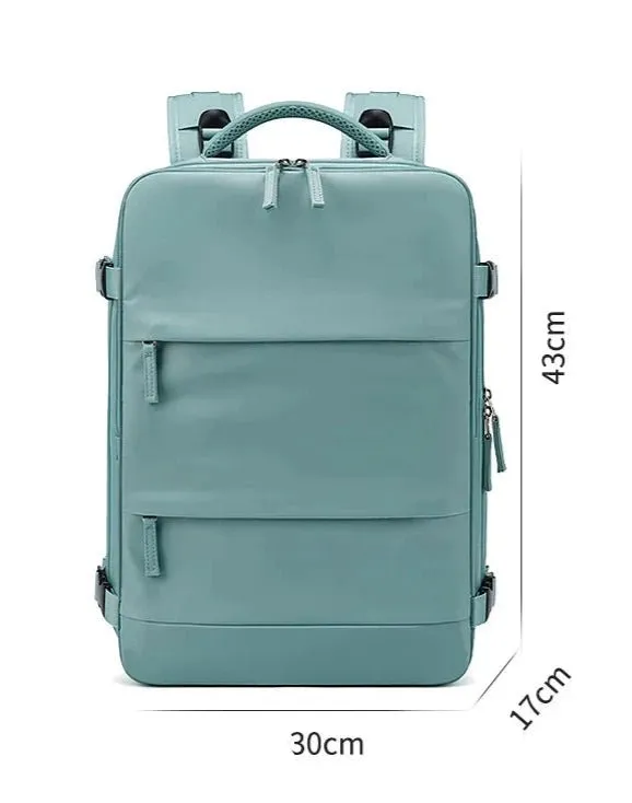 35L Travel Backpack Women Laptop Business Backpacks Multifunctional USB Charging with Shoes Pocket