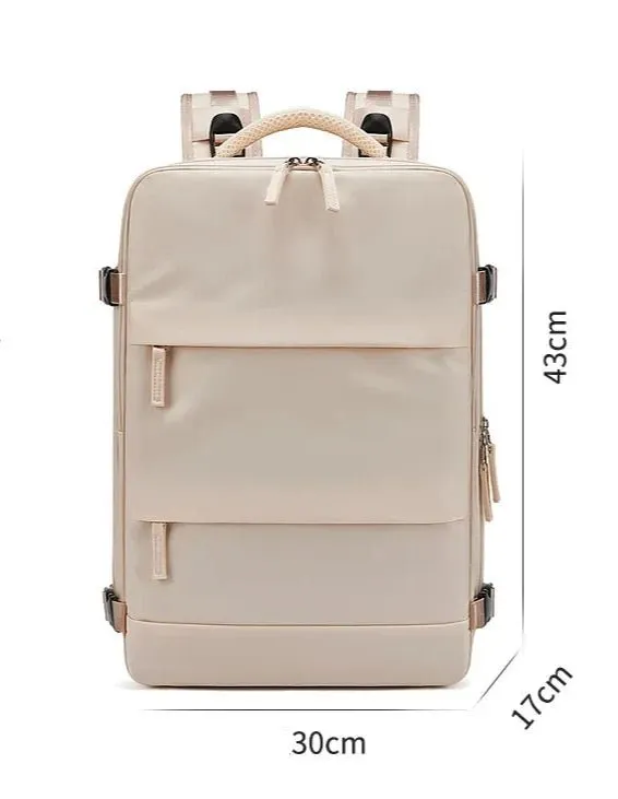 35L Travel Backpack Women Laptop Business Backpacks Multifunctional USB Charging with Shoes Pocket