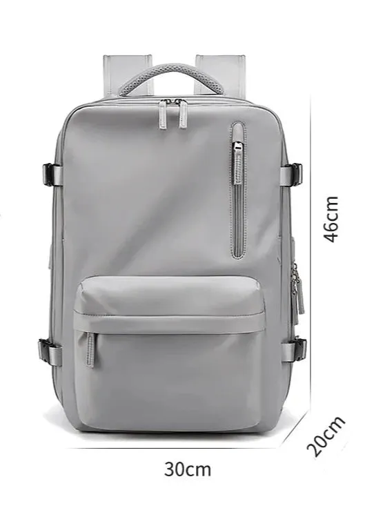 35L Travel Backpack Women Laptop Business Backpacks Multifunctional USB Charging with Shoes Pocket