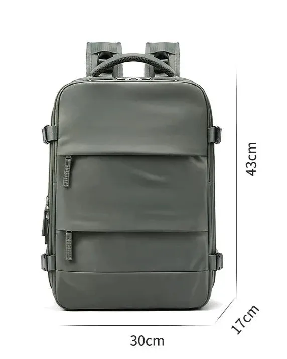 35L Travel Backpack Women Laptop Business Backpacks Multifunctional USB Charging with Shoes Pocket