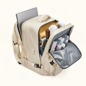 35L Travel Backpack Women Laptop Business Backpacks Multifunctional USB Charging with Shoes Pocket