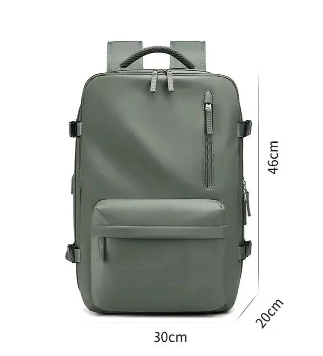 35L Travel Backpack Women Laptop Business Backpacks Multifunctional USB Charging with Shoes Pocket