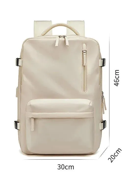 35L Travel Backpack Women Laptop Business Backpacks Multifunctional USB Charging with Shoes Pocket