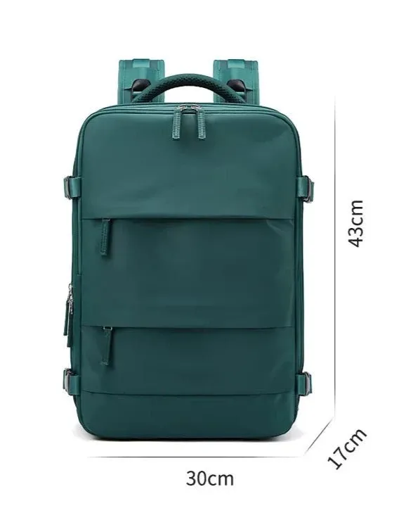 35L Travel Backpack Women Laptop Business Backpacks Multifunctional USB Charging with Shoes Pocket