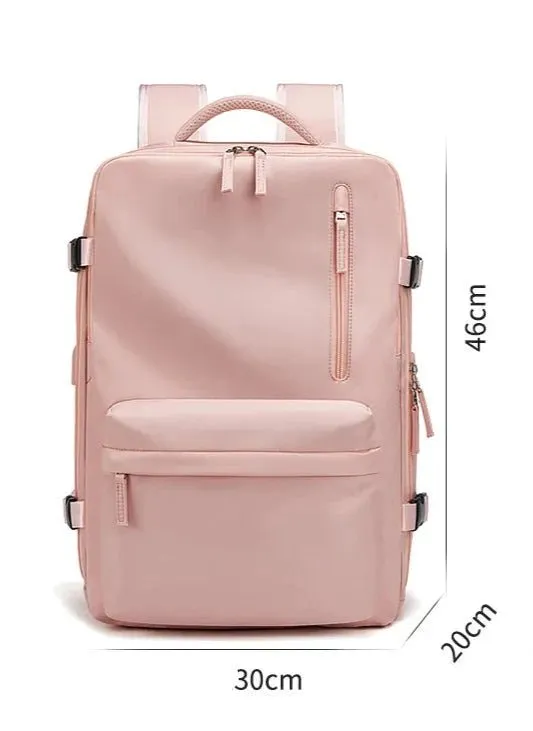 35L Travel Backpack Women Laptop Business Backpacks Multifunctional USB Charging with Shoes Pocket