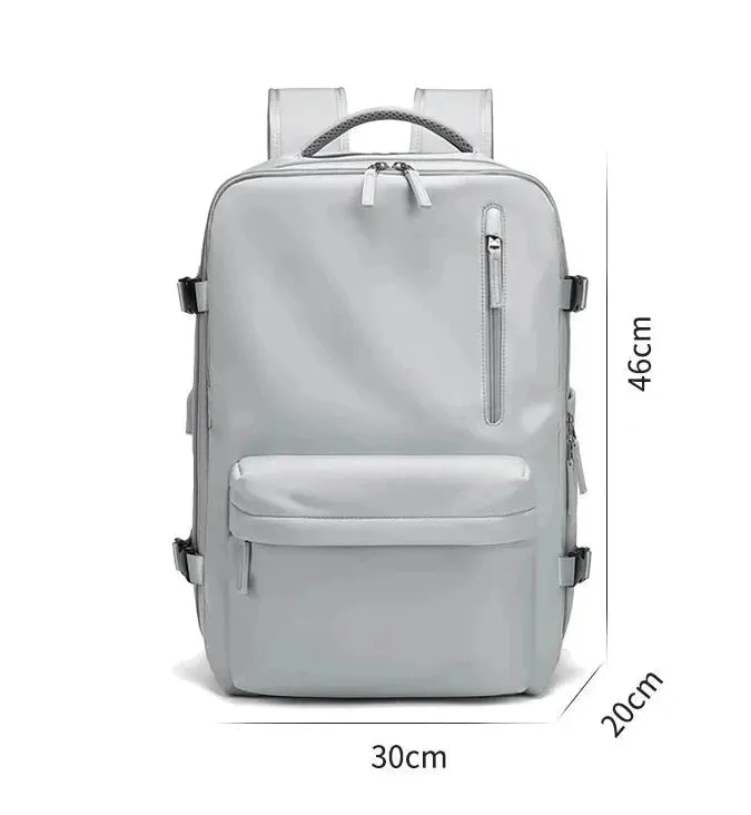 35L Travel Backpack Women Laptop Business Backpacks Multifunctional USB Charging with Shoes Pocket