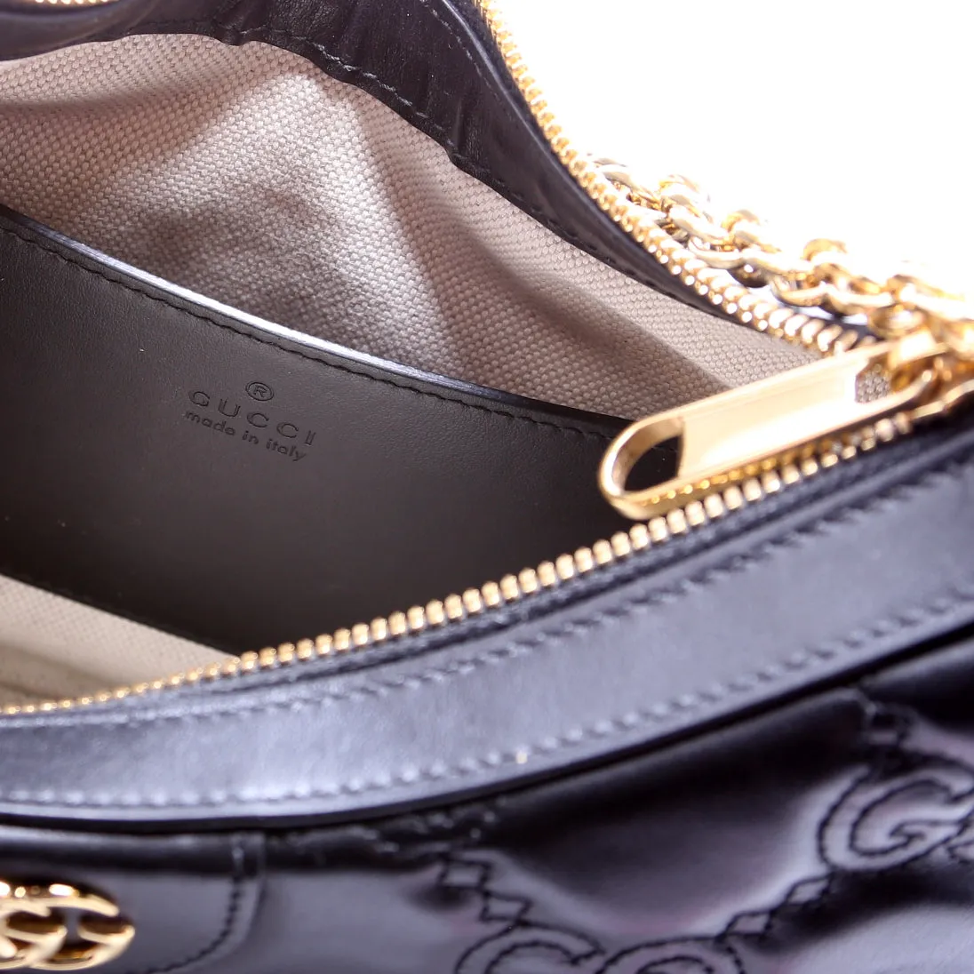 739709 Matelasse Small Bag Black