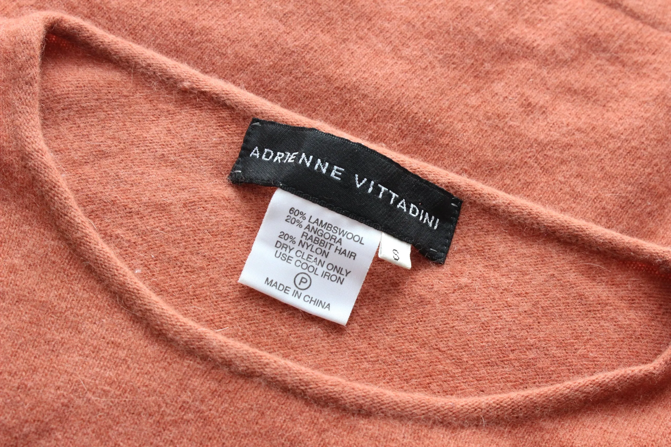 80s Designer Angora Wool Sweater Tee