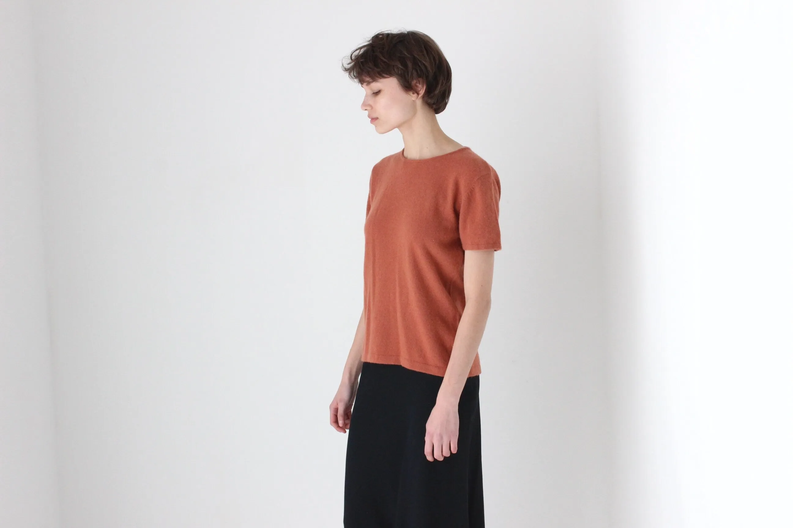 80s Designer Angora Wool Sweater Tee