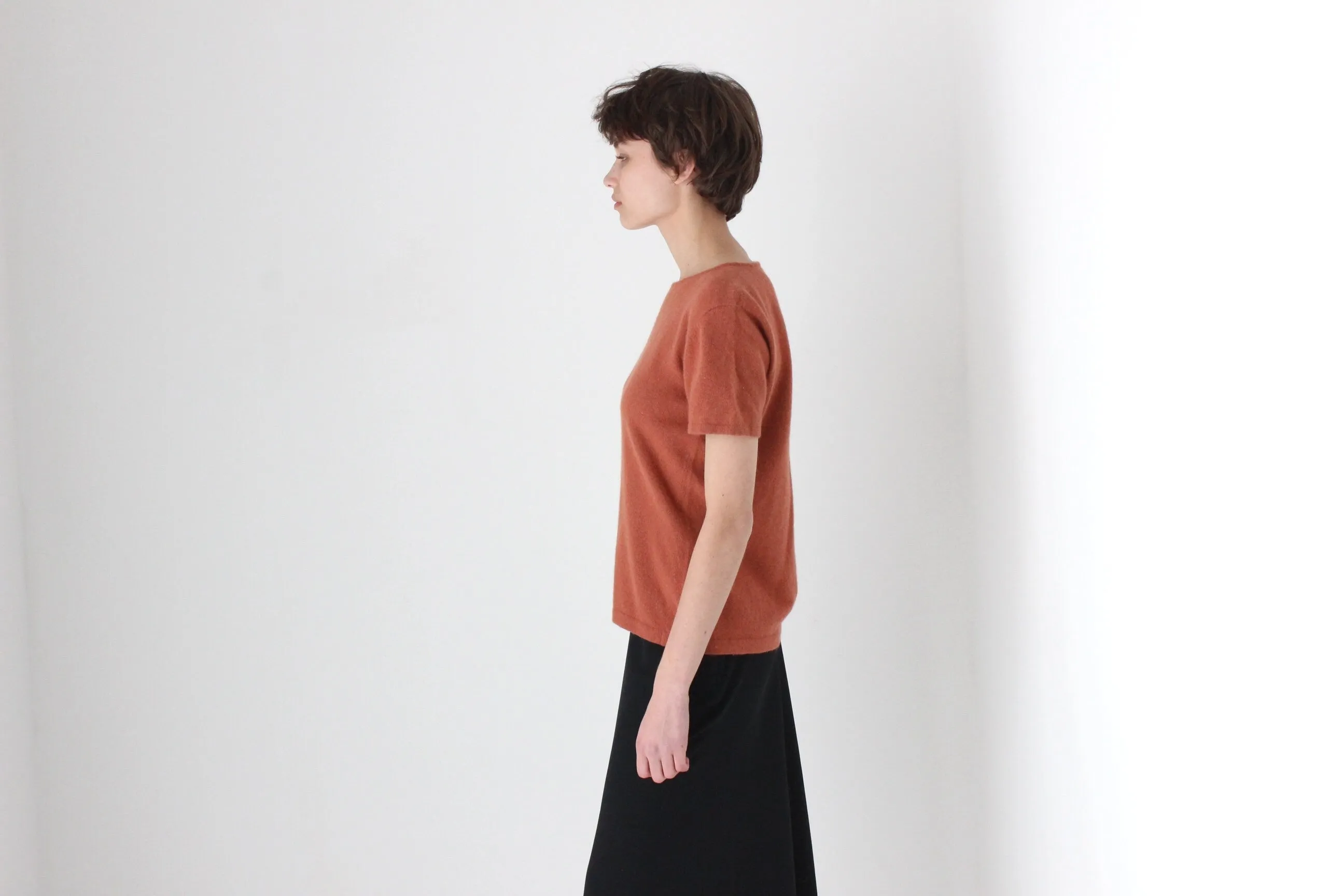 80s Designer Angora Wool Sweater Tee