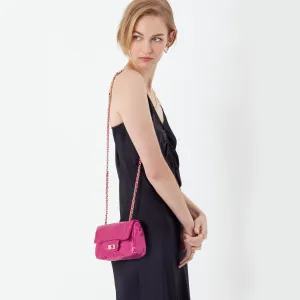 Accessorize London Women's Sequin Mini Chain Sling Bag-Pink