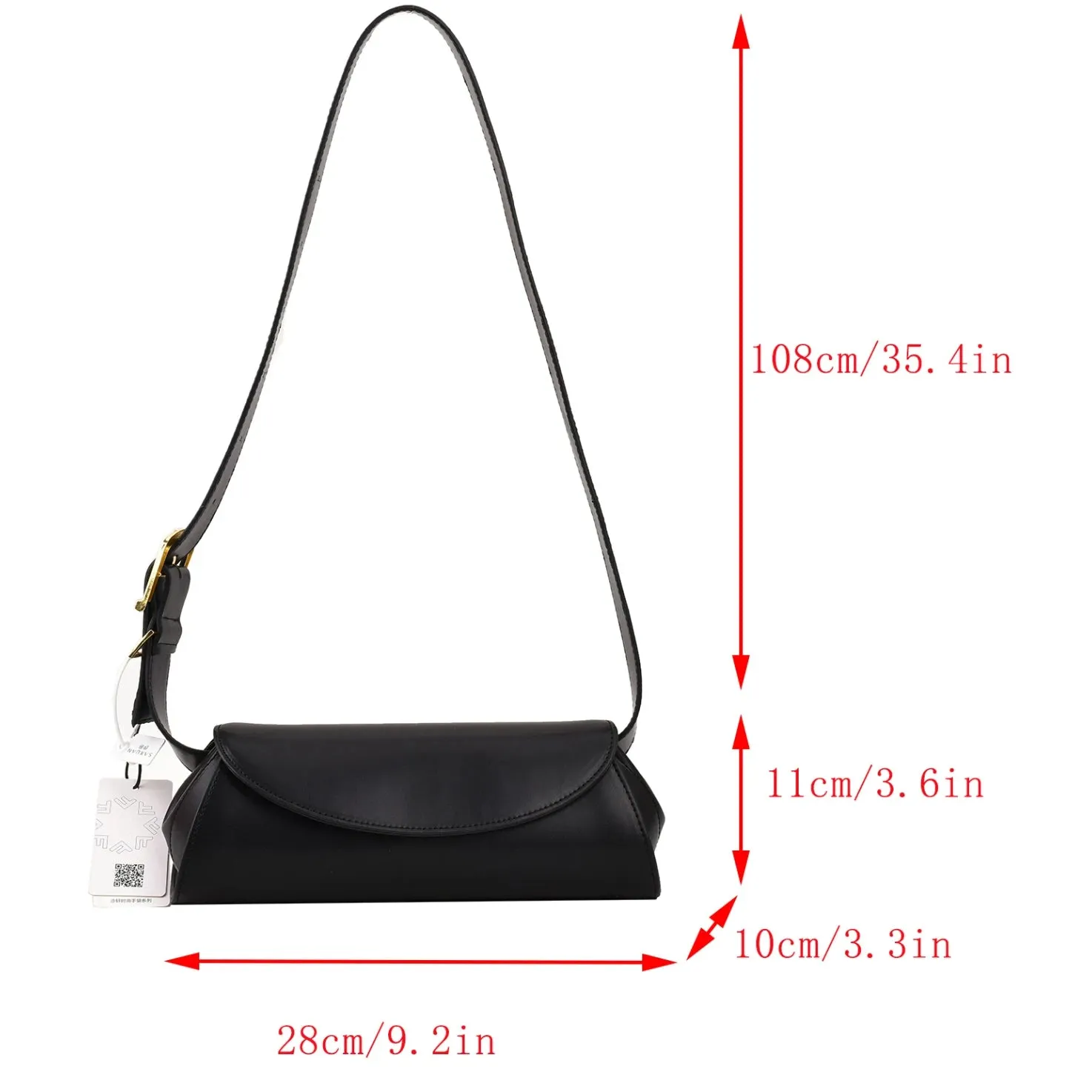 Adjustable Wide Strap Underarm Small Crossbody Bag