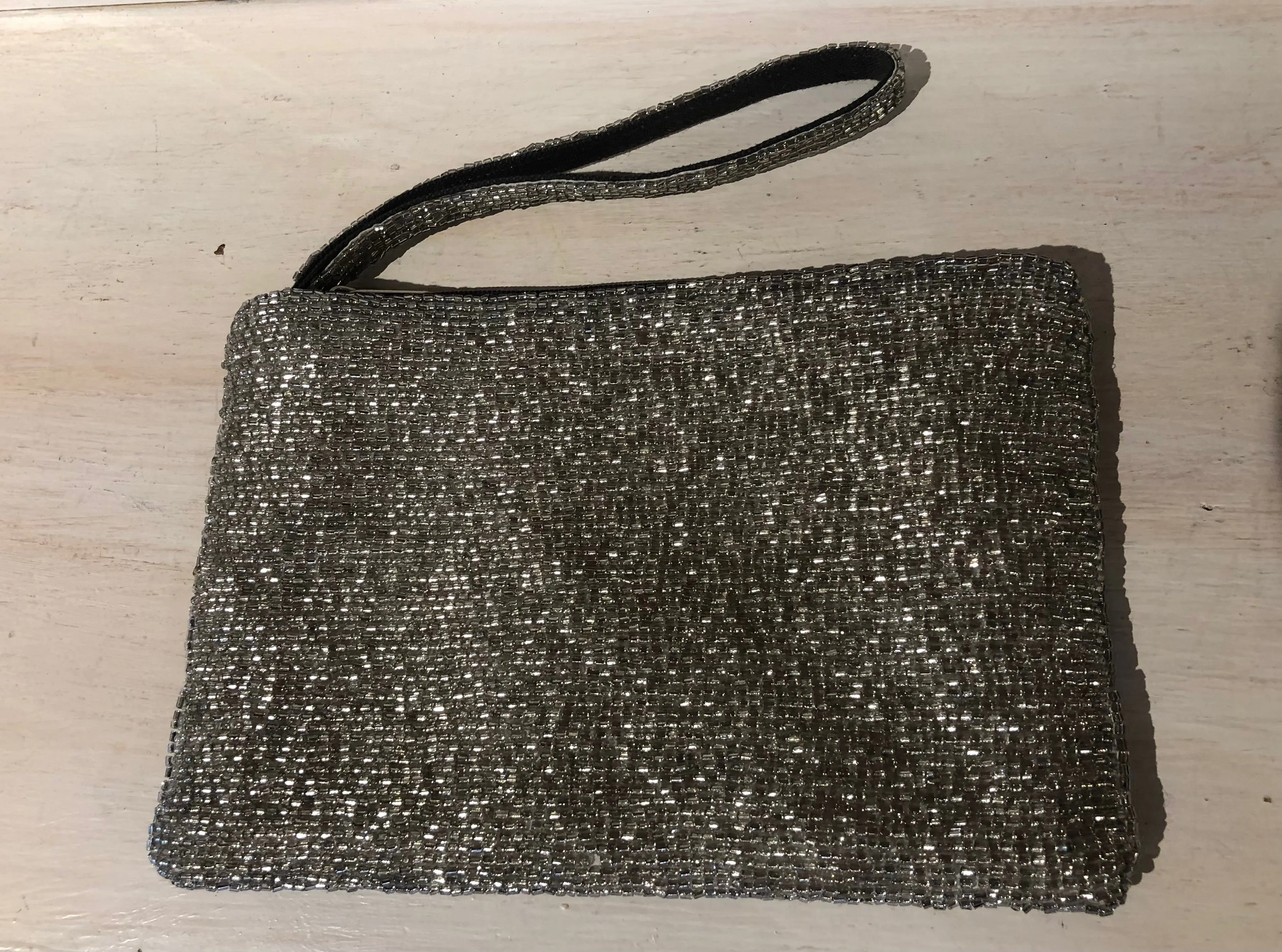 Alexa Beaded Wristlet Clutch