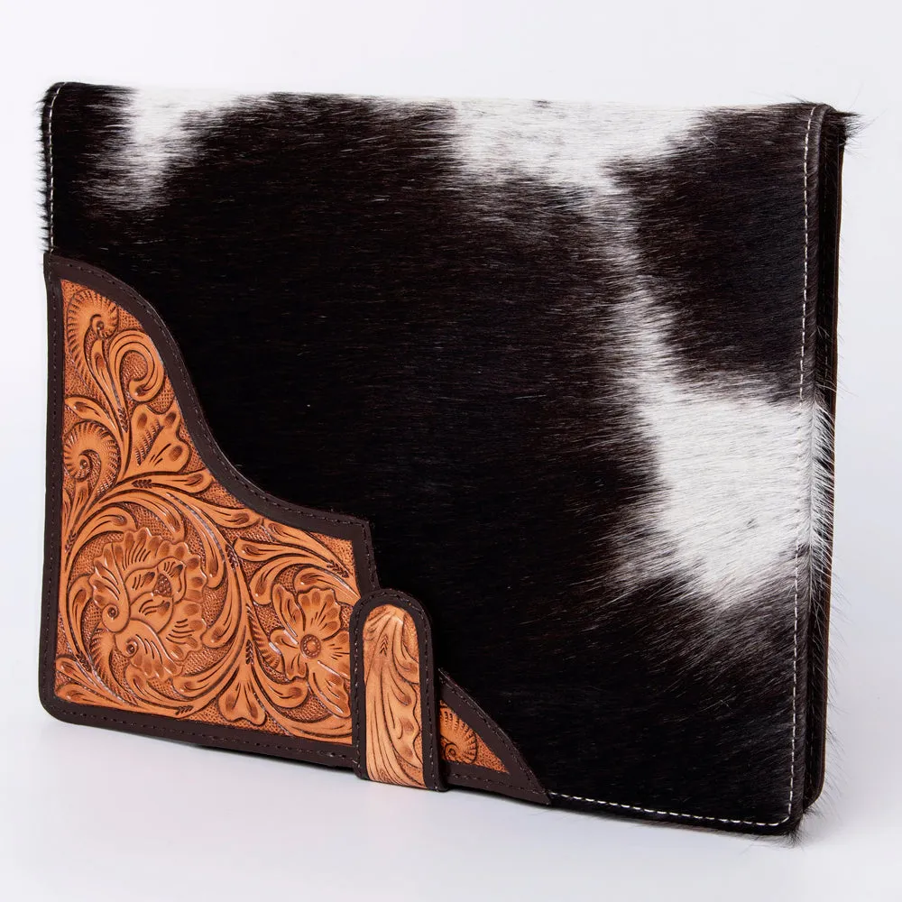 American Darling Portfolio Bag Hand Tooled Crocodile embossed Genuine Leather women bag western handbag purse