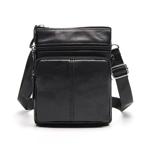 Angelo Ricci™ Crossbody Leather Shoulder Bag