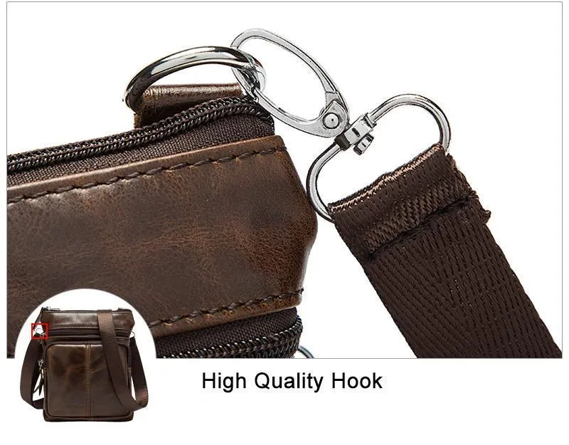 Angelo Ricci™ Crossbody Leather Shoulder Bag