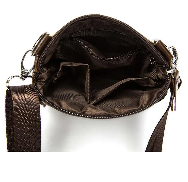 Angelo Ricci™ Crossbody Leather Shoulder Bag