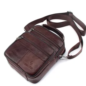 Angelo Ricci™ Genuine Cowhide Leather Shoulder Bag