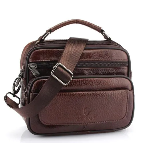 Angelo Ricci™ Genuine Cowhide Leather Shoulder Bag