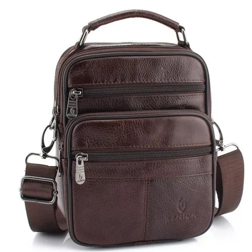 Angelo Ricci™ Genuine Cowhide Leather Shoulder Bag