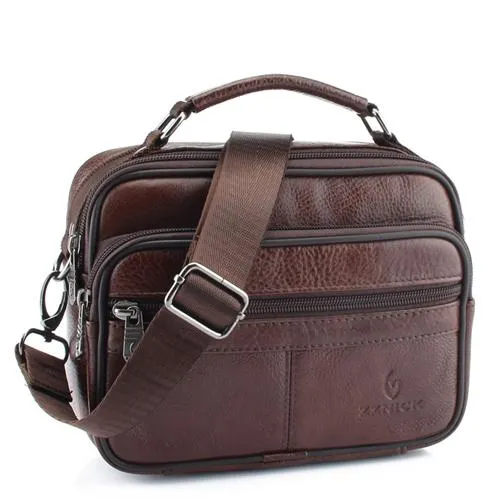 Angelo Ricci™ Genuine Cowhide Leather Shoulder Bag