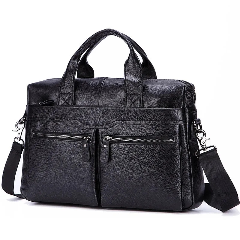 Angelo Ricci™ Genuine Leather Business Large Briefcase
