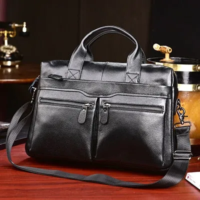 Angelo Ricci™ Genuine Leather Business Large Briefcase