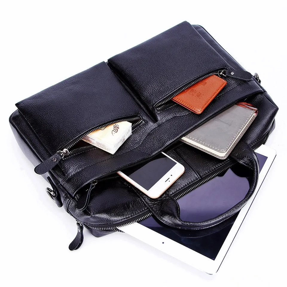 Angelo Ricci™ Genuine Leather Business Large Briefcase
