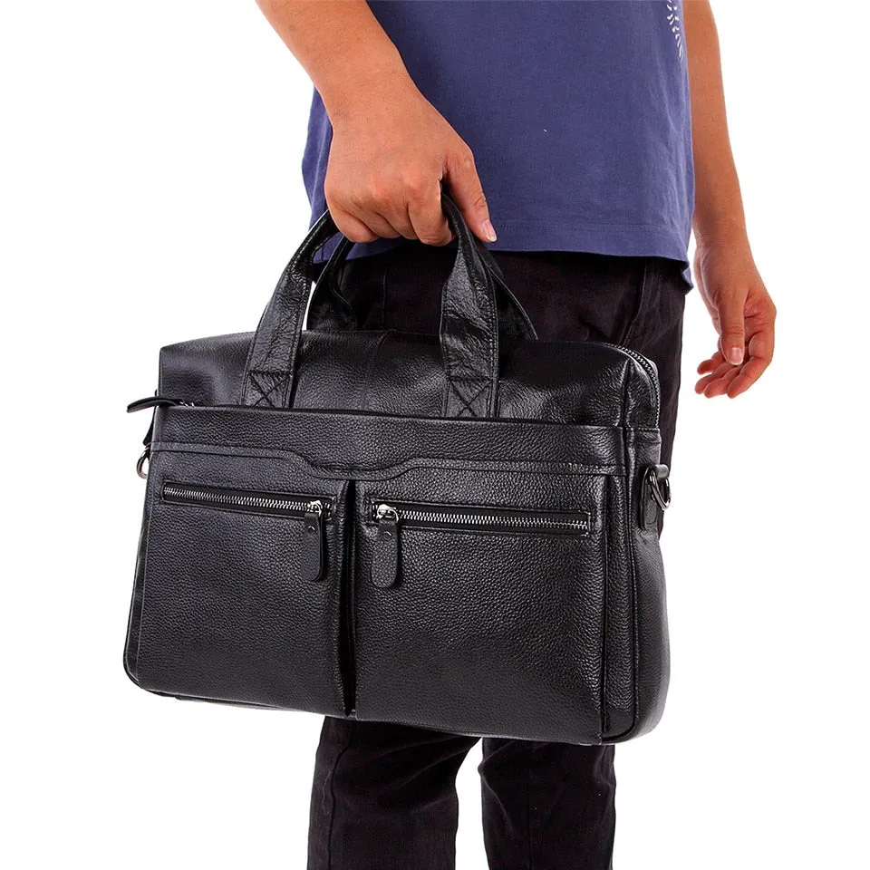 Angelo Ricci™ Genuine Leather Business Large Briefcase