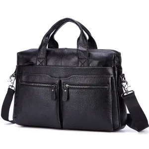 Angelo Ricci™ Genuine Leather Business Large Briefcase
