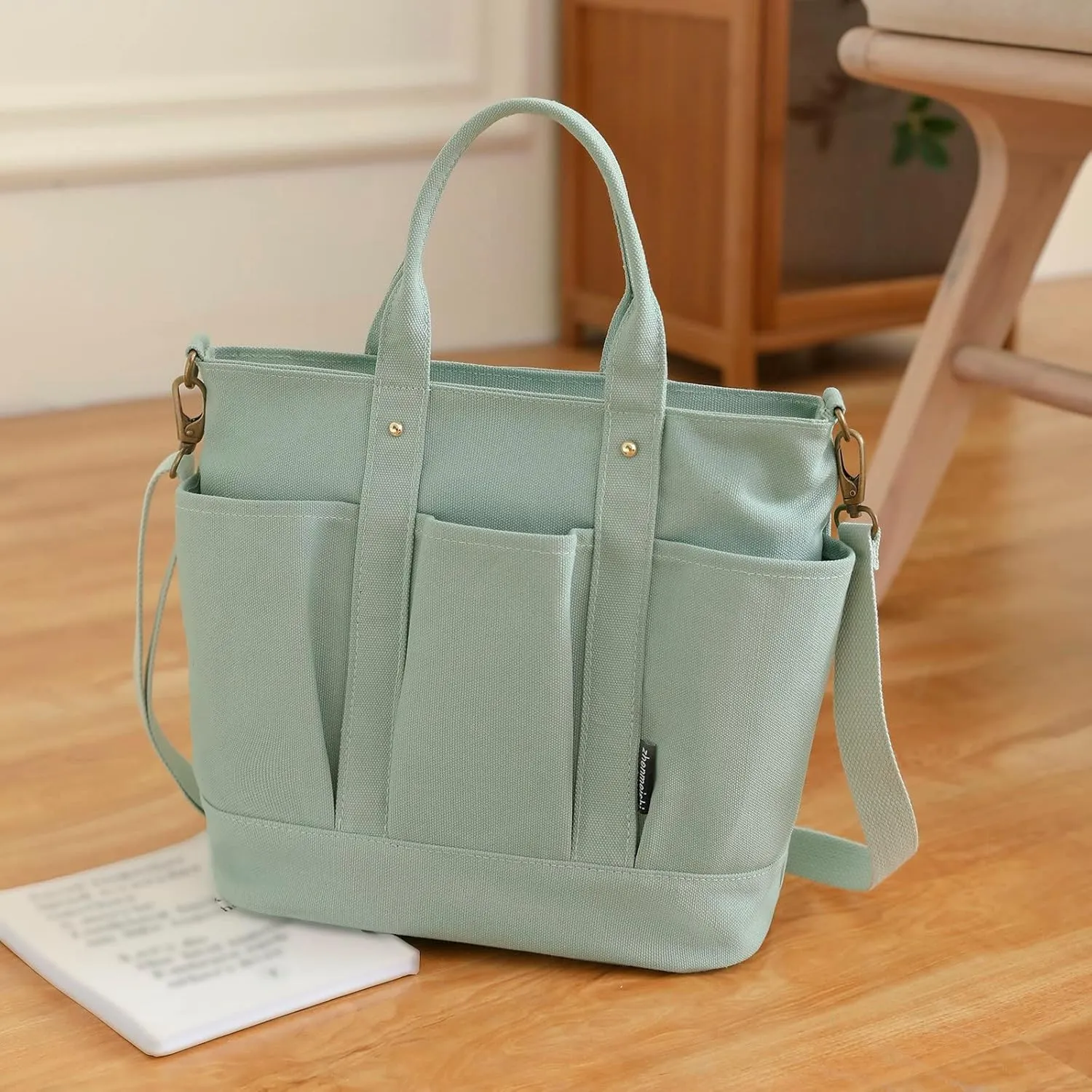 Anti Theft Shoulder Bags for Woman Waterproof Nylon Crossbody Bags for Woman Trendy Womens Vacation Shoulder Bag(Green)
