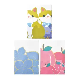 Art blue large capacity cute animal wind multi-layer PP folder