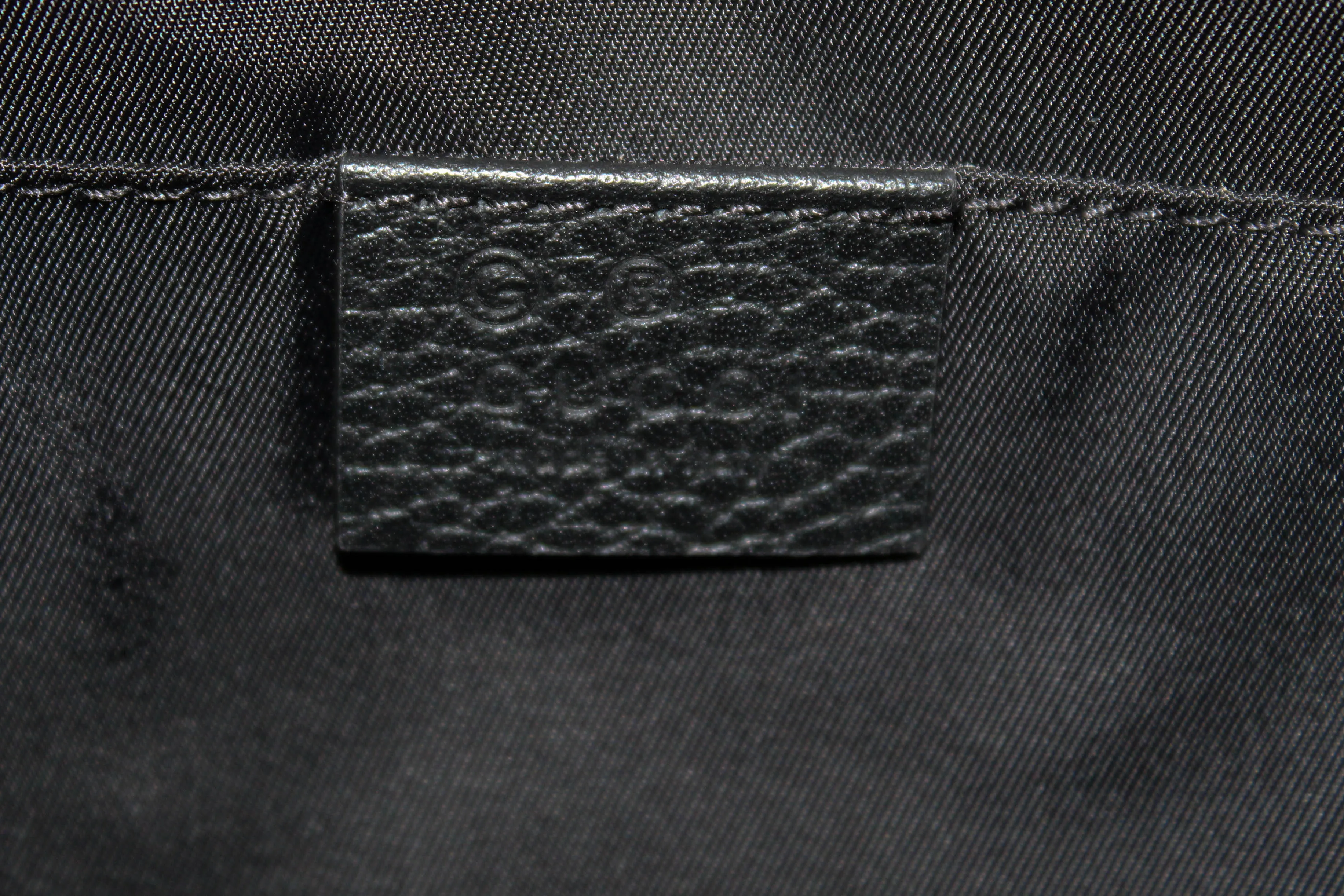 Authentic New Gucci Black Classic GG Monogram Nylon Backpack 510343