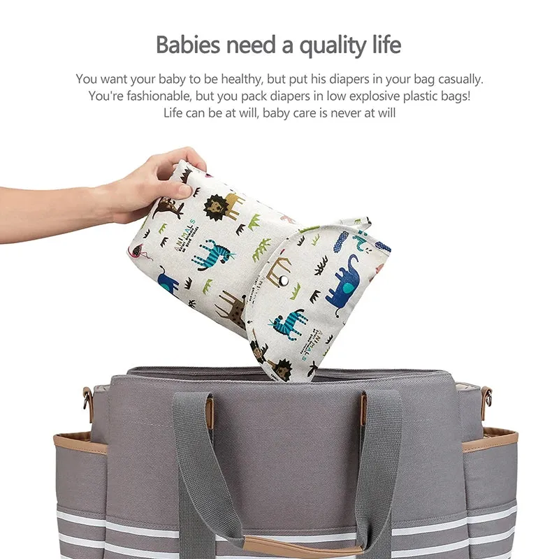 Baby Diapers Storage Bag Baby Diaper Bag Travel Portable Bag Baby Car