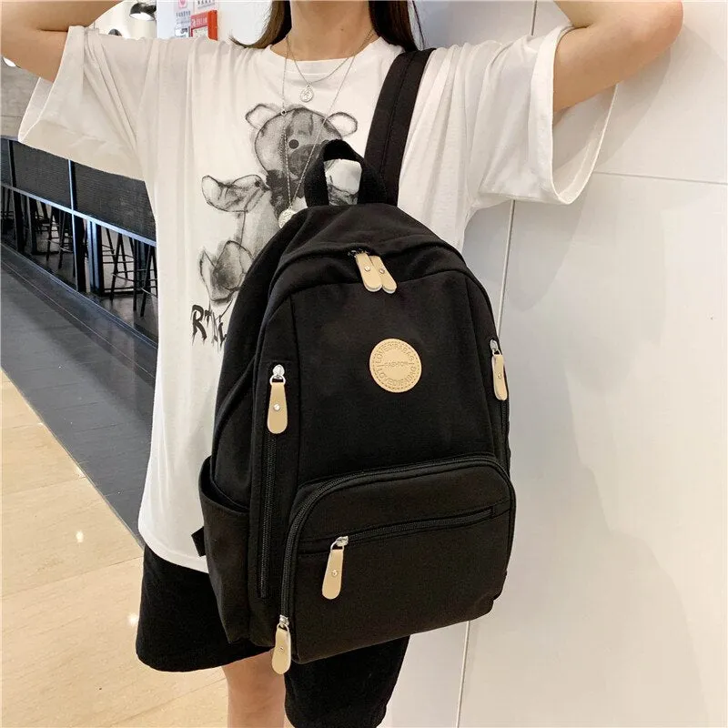 Back to College DCIMOR New Waterproof Nylon Women Backpack Female Travel bag Backpacks schoolbag for Teenage girls Multi-pocket bookbag Mochila
