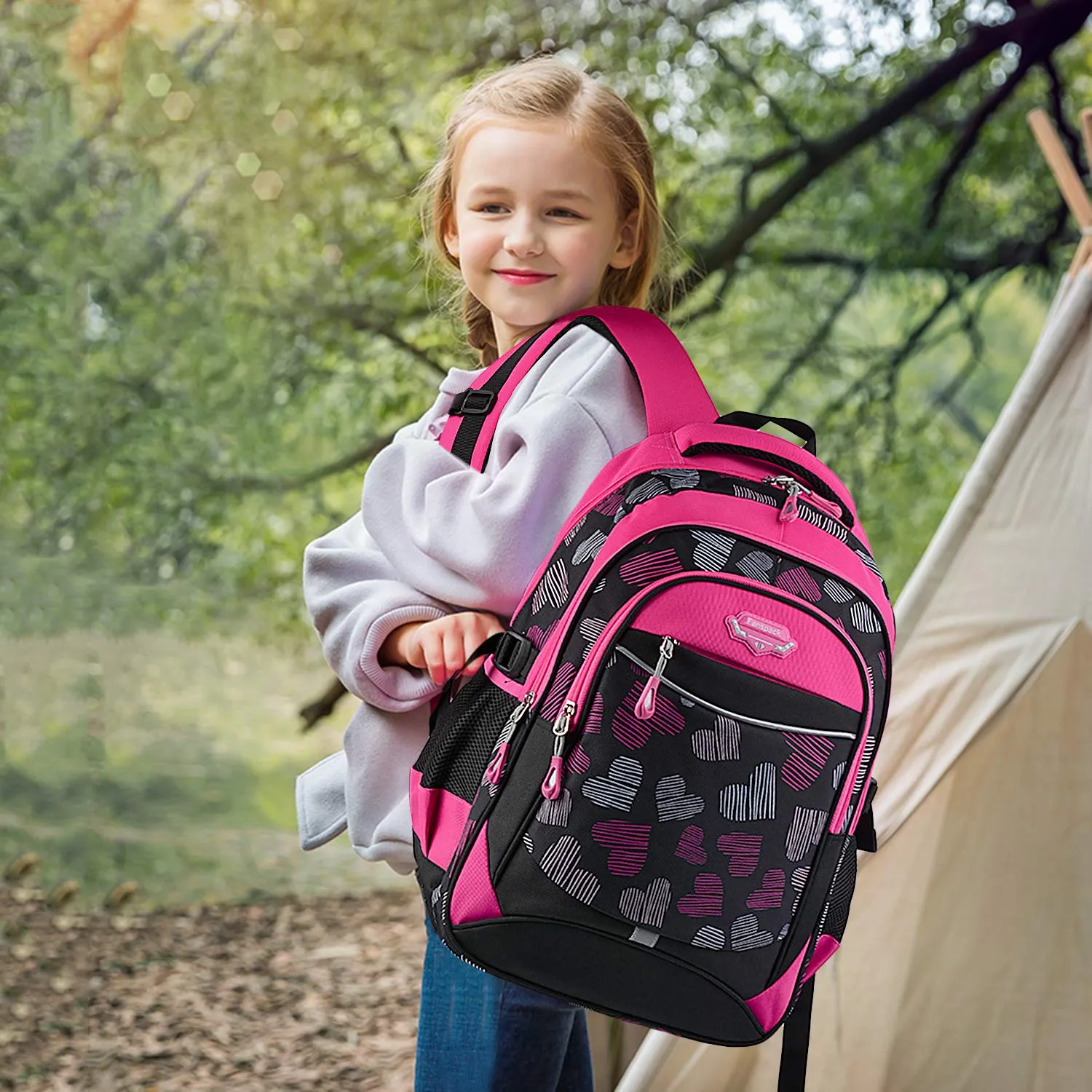 Backpack for Girls, Fanspack Kids School Backpack 2019 New Girls School Bags Bookbags en Nylon