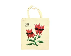 Bag - Calico Sturt's Desert Pea with RFDS logo