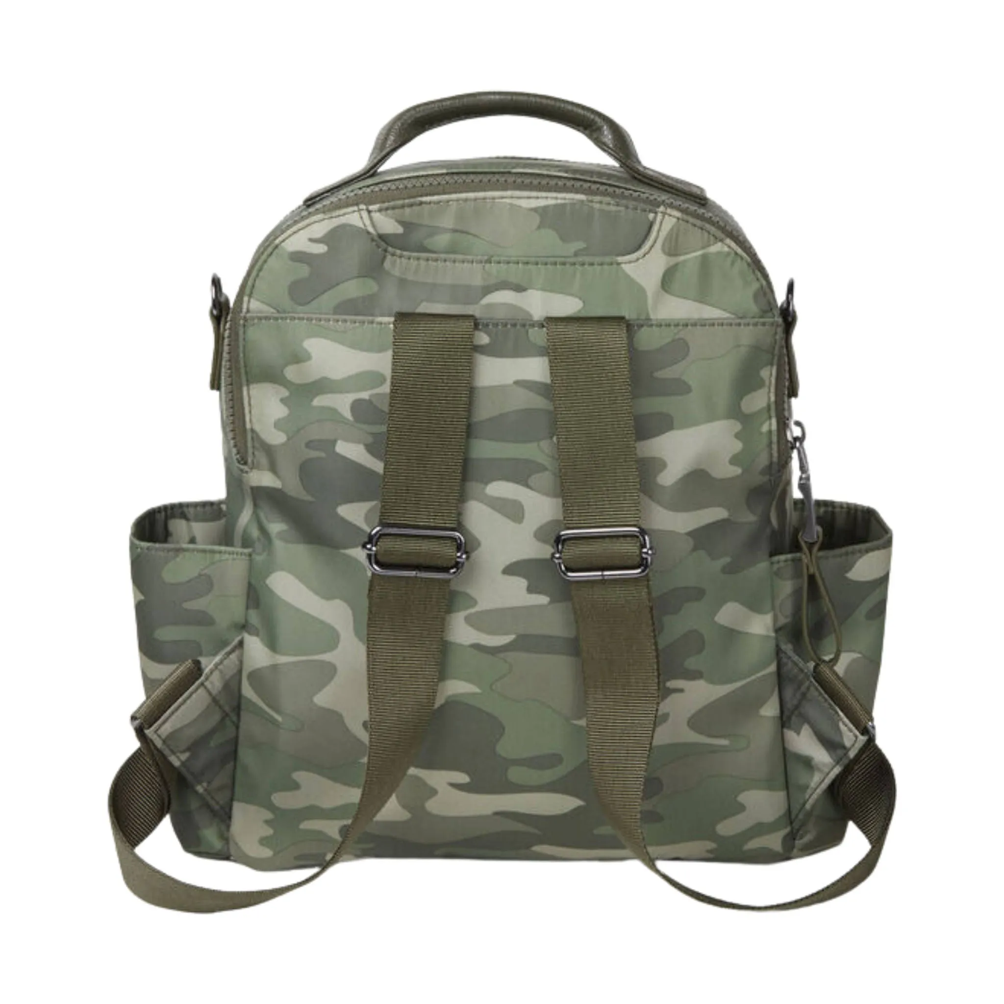 Baggallini Houston Convertible Backpack Tote Bag - Green Camo - ONLINE STORE CREDIT/EXCHANGE ONLY