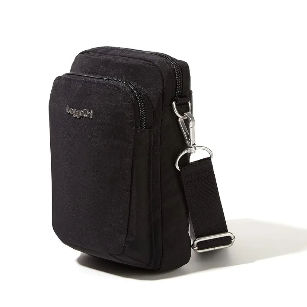 Baggallini Modern Everywhere Explorer Black Crossbody Bag (Women's)