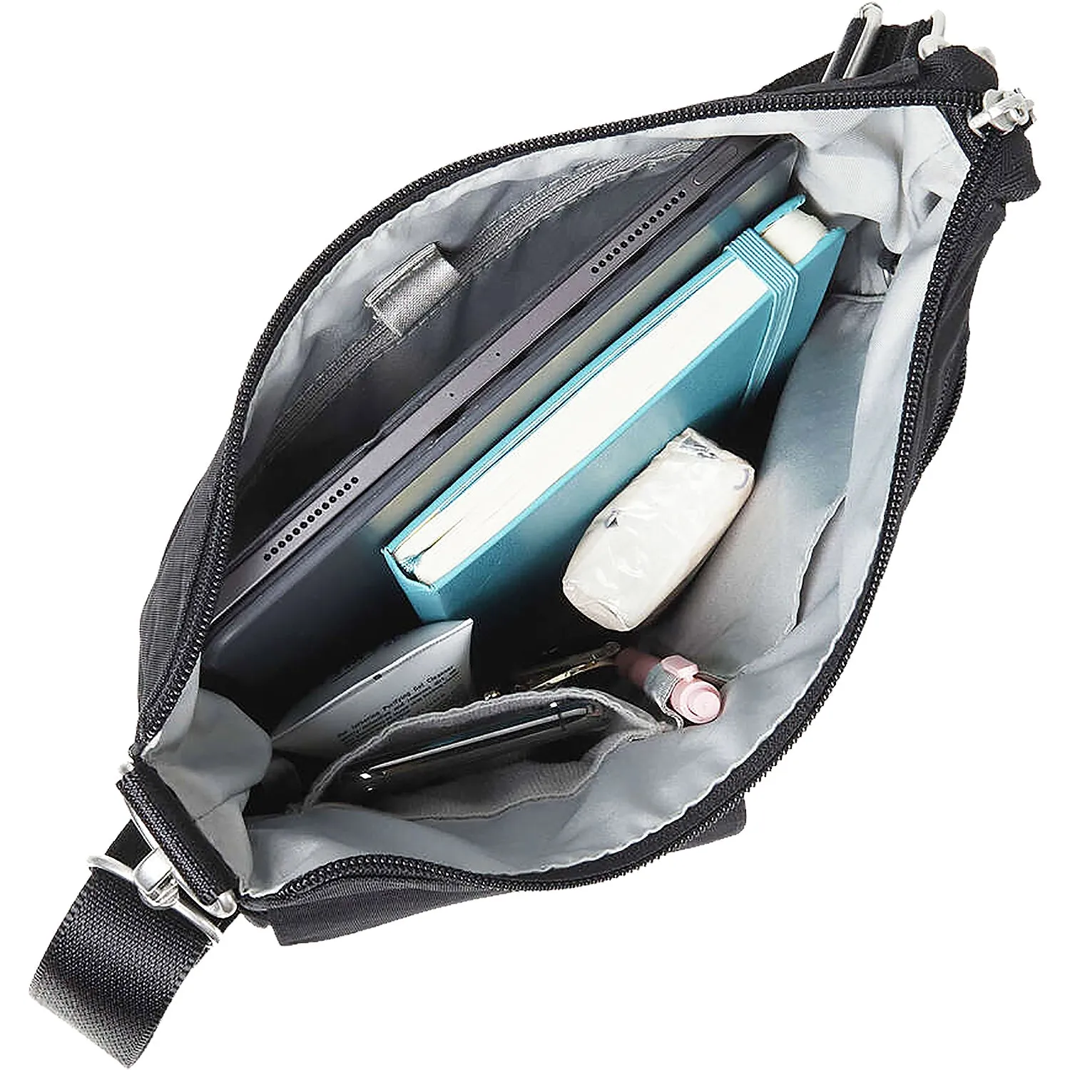 Baggallini Modern Everywhere Slim Crossbody Black Nylon