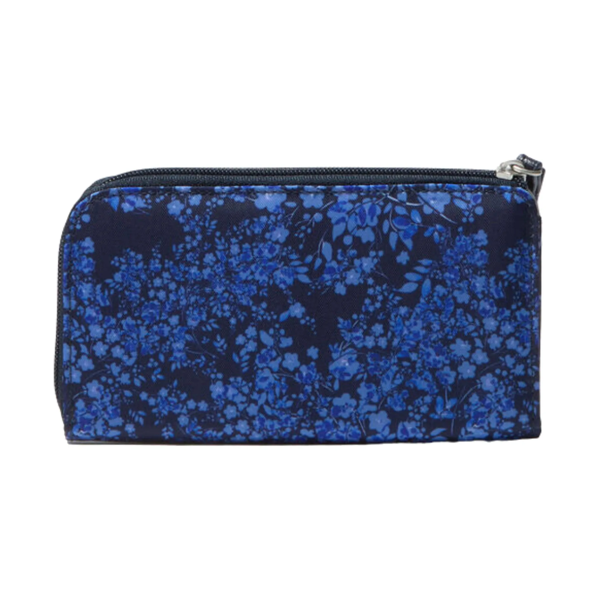 Baggallini Zip Around RFID Wallet - Ink Hydrangea
