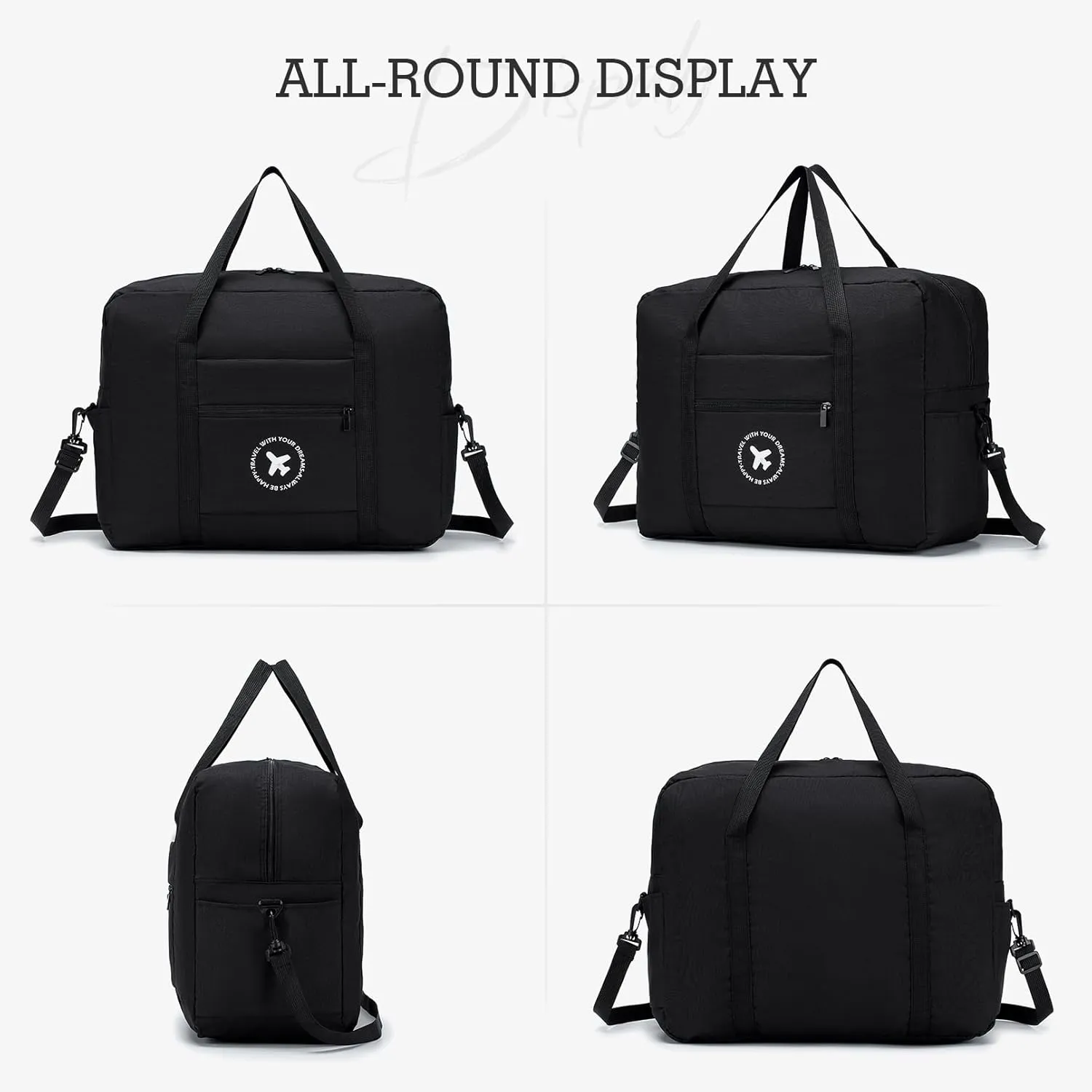 BAGROUPS Cabin Bag Hand Luggage Bag for Aeroplane Foldable Travel Backpack Waterproof Nylon Men Women Luggage Bag Travel Suitcase
