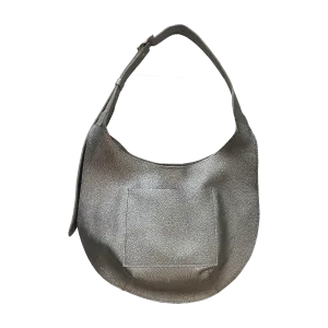 Bardot Leather Hobo in Silver